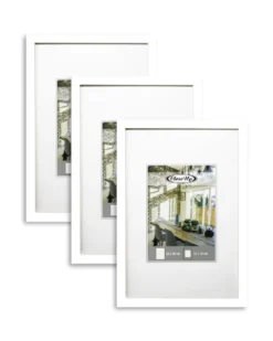 Posterrahmen, Bilderrahmen 20 x 30 cm weiß 3er Set