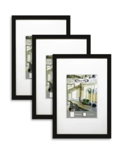Posterrahmen, Bilderrahmen 20 x 30 cm schwarz 3er Set