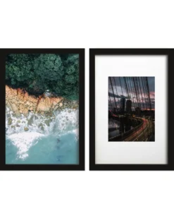 Posterrahmen, Bilderrahmen 20 x 30 cm schwarz 3er Set