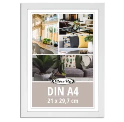 Posterrahmen, Bilderrrahmen 3-er Set DIN A4 weiß