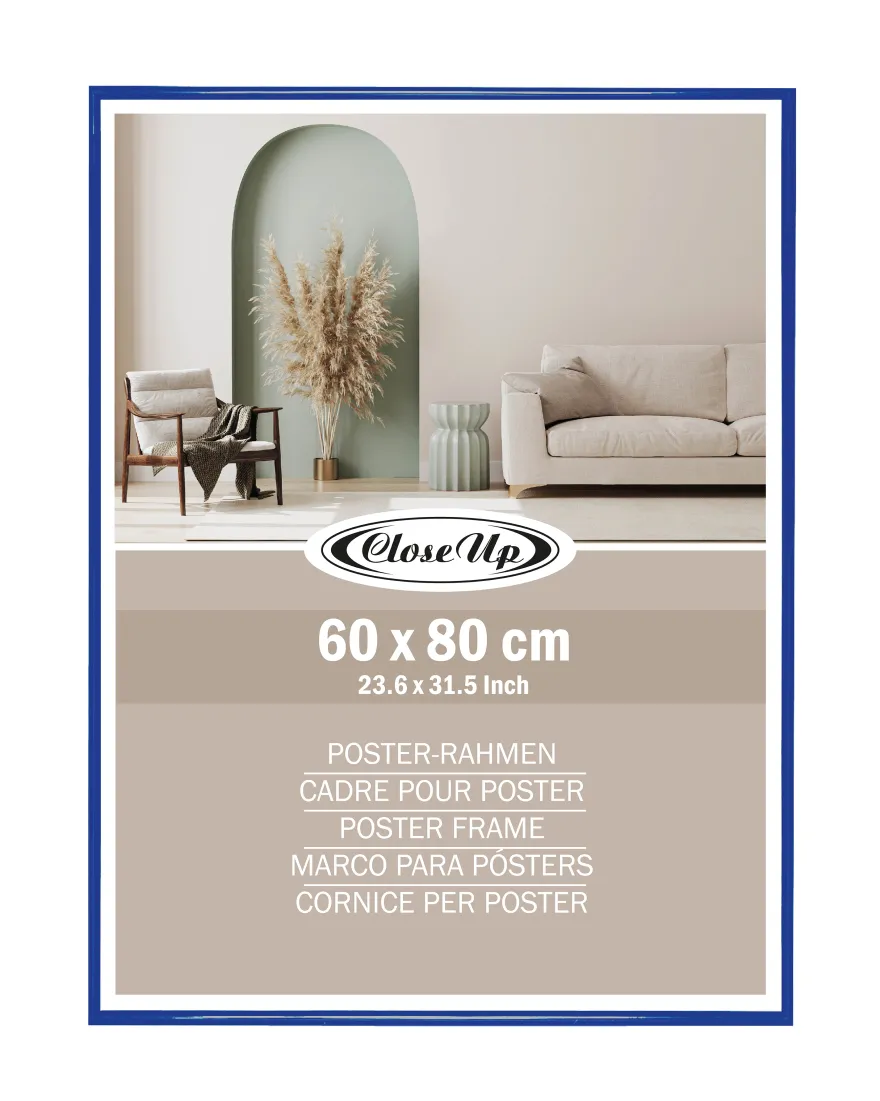 Posterrahmen 60 x 80 cm blau