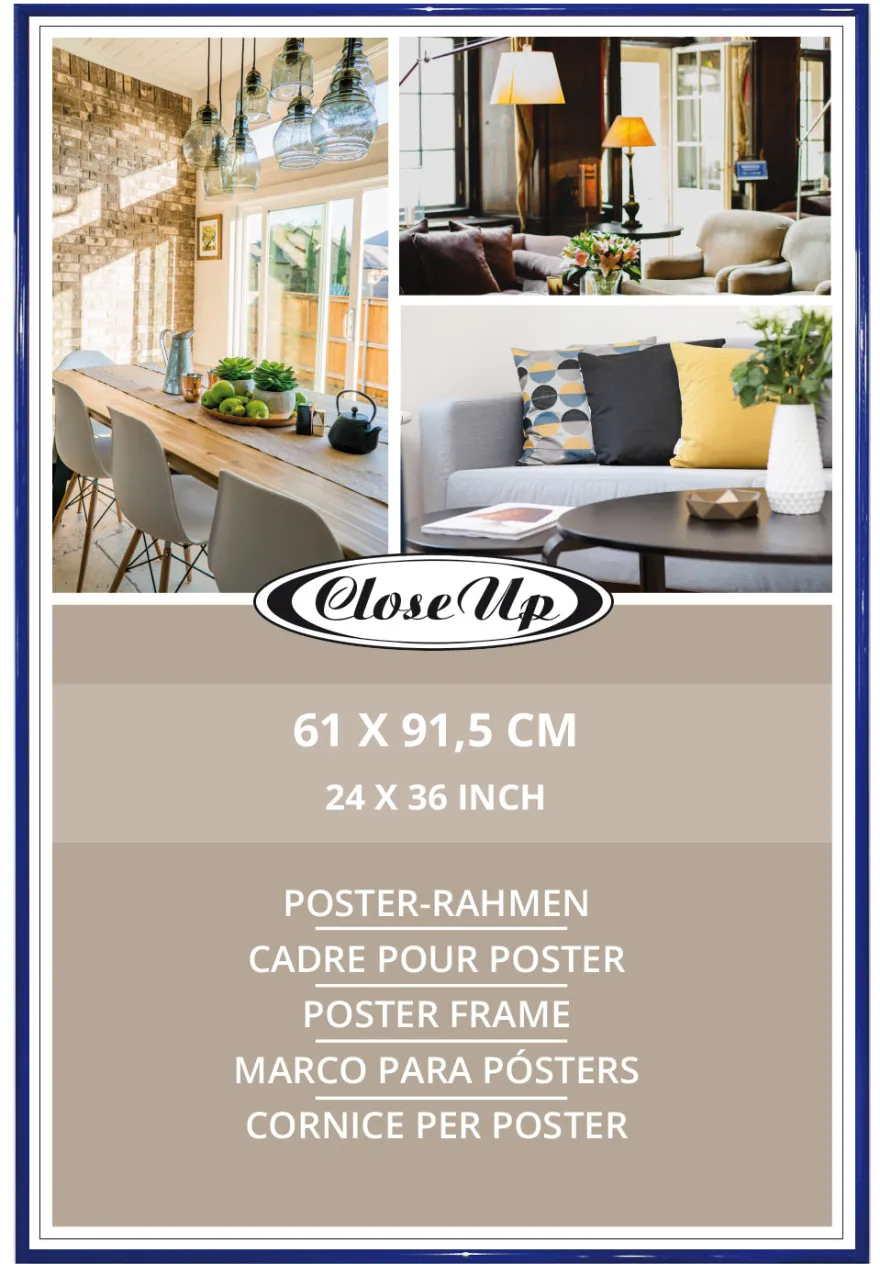 Posterrahmen 61 x 91,5cm Blau