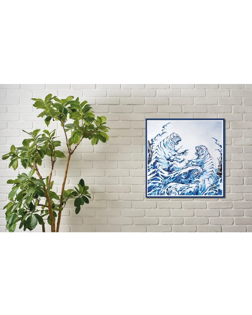 Posterrahmen 40 x 40 cm blau