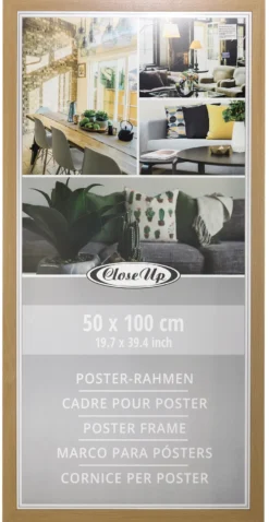Posterrahmen 50 x 100 cm Buche hell
