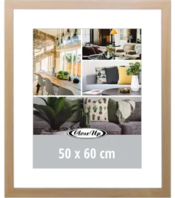 Posterrahmen 50 x 60 cm Buche hell