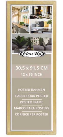 Posterrahmen 30,5 x 91,5 cm Buche hell