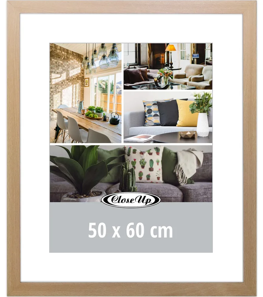 Posterrahmen 50 x 60 cm Buche hell 3er Set
