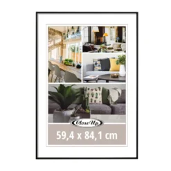 Posterrahmen 59,4 x 84,1 cm DIN A1 Aluminium schwarz