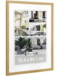 Posterrahmen 59,4 x 84 cm Din A1, Holzdekor Buche hell