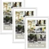 Posterrahmen 59,4 x 84,1 cm DIN A1 Holzdekor weiß 3er Set