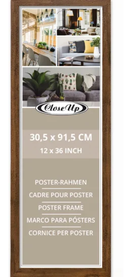 Posterrahmen 30,5 x 91,5 cm Eiche dunkel