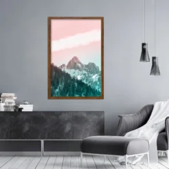 Posterrahmen 80 x 120 cm Eiche dunkel