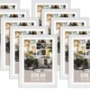 Posterrahmen 21 x 29,7cm 10-er Set (DIN A4) Holzdekor weiß