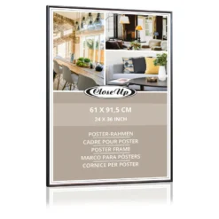 Posterrahmen 61 x 91,5 cm Gunmetal Dekor