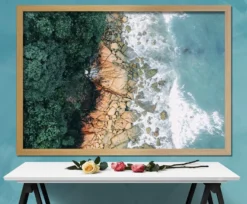 Posterrahmen 61 x 91,5 cm Holzdekor Buche hell Dekor