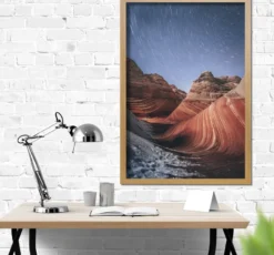 Posterrahmen 61 x 91,5 cm Holzdekor Buche hell Dekor