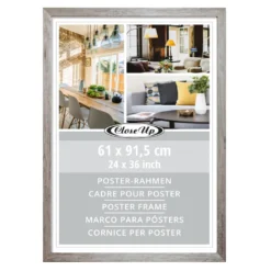 Posterrahmen 61 x 91,5 cm Holzdekor Driftwood 3er Set