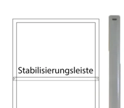 Posterrahmen 53 x 158 cm Holzdekor Eiche