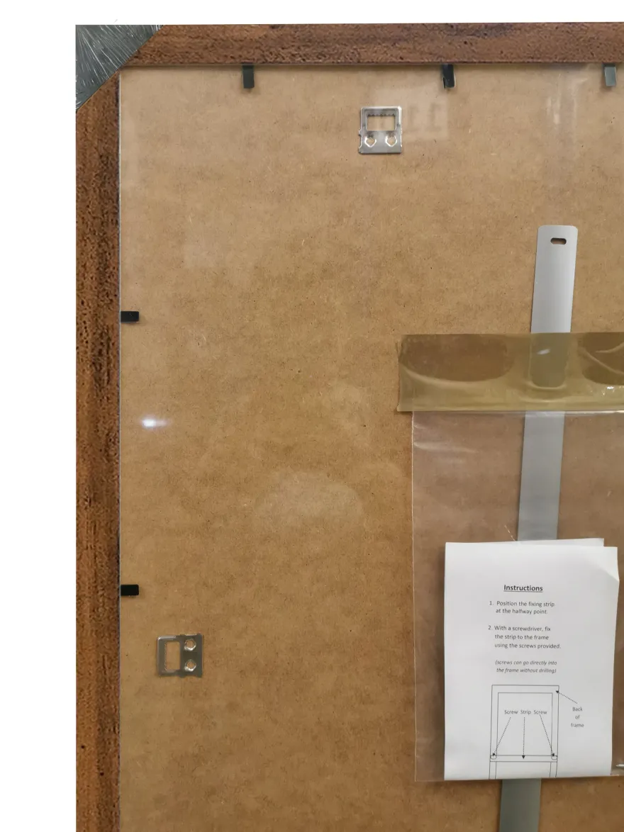 Posterrahmen 53 x 158 cm Holzdekor Eiche