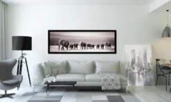 Posterrahmen 53 x 158 cm Holzdekor (MDF) schwarz