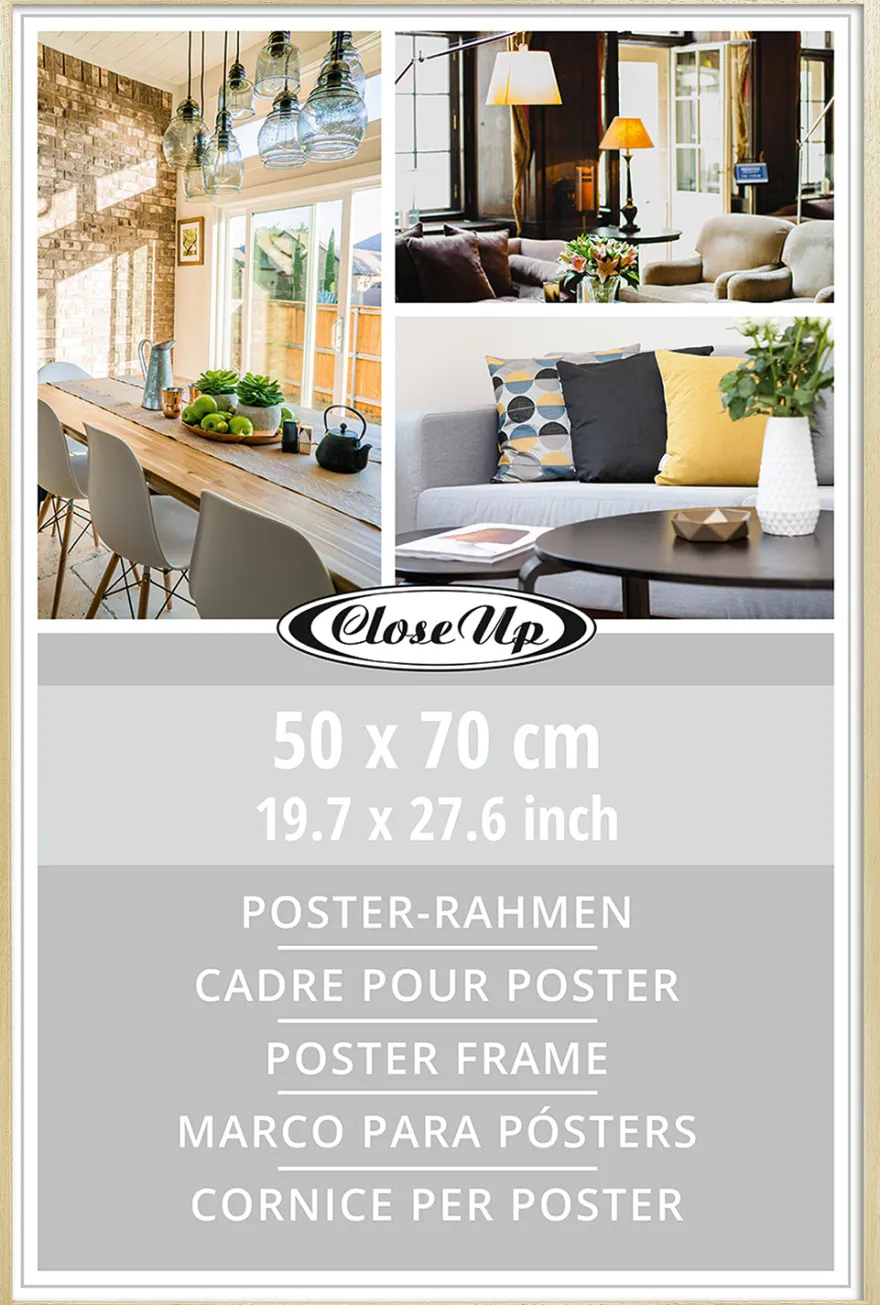Posterrahmen 50 x 70 cm Holzdekor natur