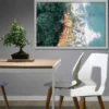 Posterrahmen 61 x 91,5cm Holzdekor silber