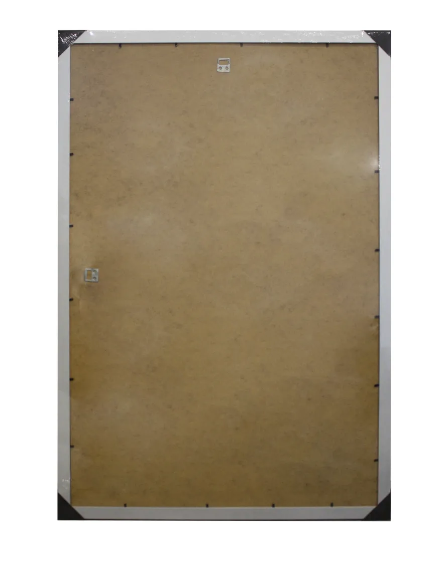 Posterrahmen 61 x 91,5cm Holzdekor silber
