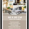 Posterrahmen 60 x 80 cm Holzdekor, schwarz, 3-er Set