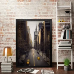 Posterrahmen 60 x 80 cm Holzdekor, schwarz, 3-er Set