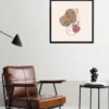 Posterrahmen 70 x 70cm Holzdekor schwarz