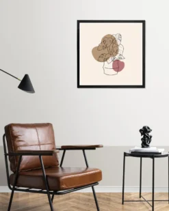 Posterrahmen 70 x 70cm Holzdekor schwarz