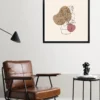 Posterrahmen 80 x 80cm Holzdekor schwarz
