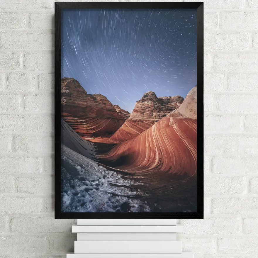 Posterrahmen 61 x 91,5 cm Holzdekor schwarz 5er Set