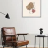 Posterrahmen 70 x 70cm Holzdekor silber