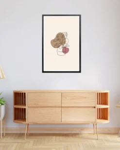 Posterrahmen 60 x 90 cm Holzdekor Schwarz