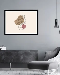 Posterrahmen 90 x 120 cm Holzdekor schwarz, aus MDF