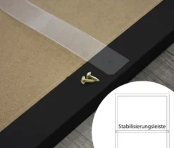 Posterrahmen 90 x 120 cm Holzdekor schwarz, aus MDF