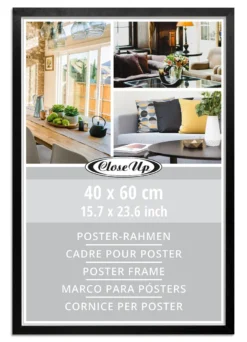 Posterrahmen 40 x 60 cm Holzdekor schwarz