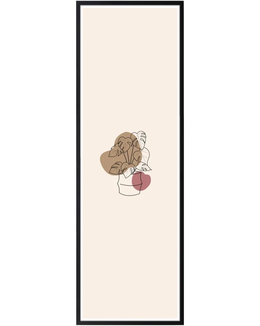 Posterrahmen 50 x 150 cm Holzdekor schwarz