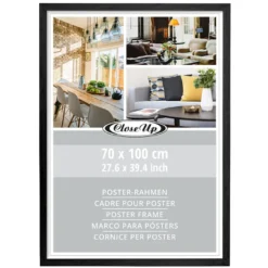 Posterrahmen 70 x 100 cm Holzdekor schwarz