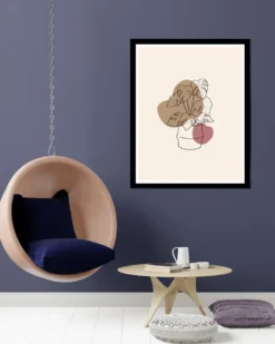 Posterrahmen 80 x 100 cm Holzdekor Schwarz