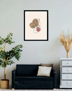 Posterrahmen 80 x 100 cm Holzdekor Schwarz