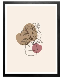 Posterrahmen 45 x 60 cm Holzdekor Schwarz