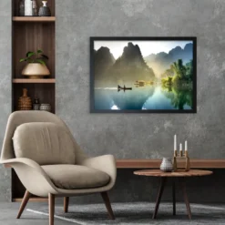 Posterrahmen 50 x 70 cm Holzdekor schwarz