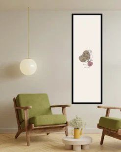Posterrahmen 60 x 180cm Holzdekor schwarz, aus MDF