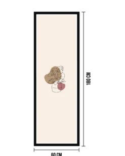 Posterrahmen 60 x 180cm Holzdekor schwarz, aus MDF