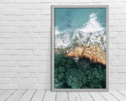 Posterrahmen 61 x 91,5 cm Holzdekor silber 3er Set