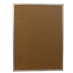 Posterrahmen 68 x 98 cm Holzdekor silber