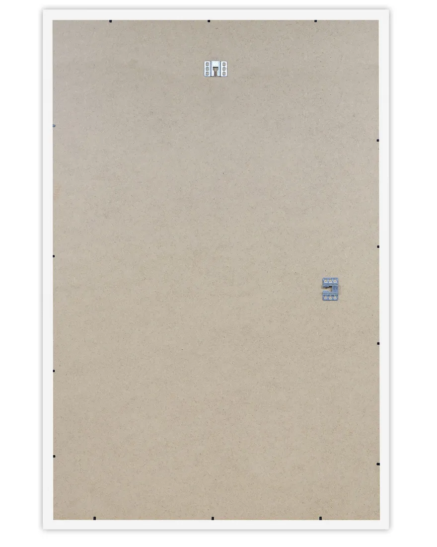 Posterrahmen 60 x 90 cm Holzdekor Weiß