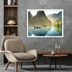 Posterrahmen 60 x 80 cm Holzdekor weiß